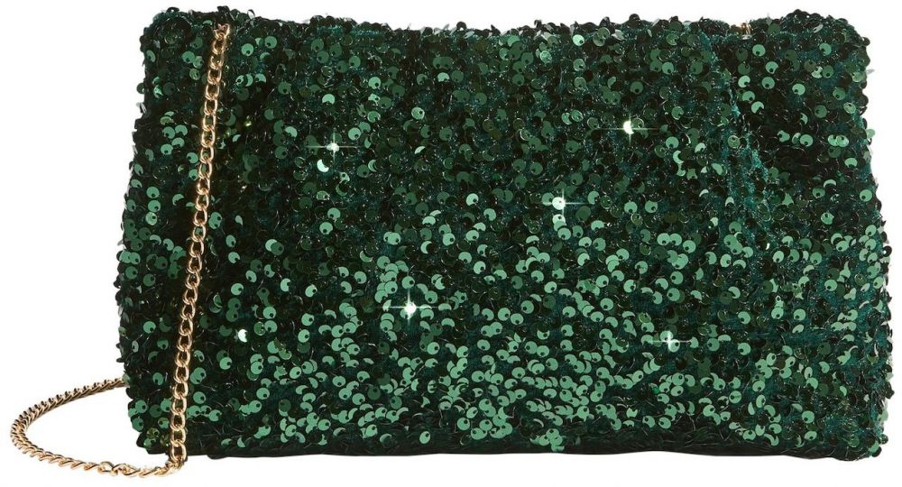 Friends Like These Listová kabelka  tmavozelená