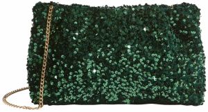 Friends Like These Listová kabelka  tmavozelená