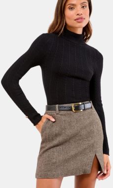 Lipsy Sveter  zlatá žltá / čierna