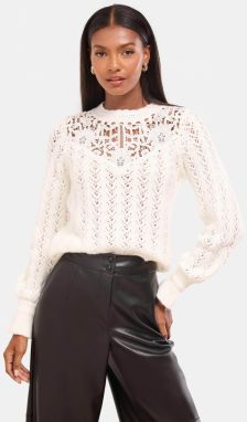 Lipsy Sveter  biela ako vlna