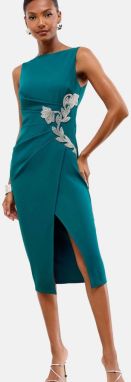 Lipsy Šaty  modrá / strieborná