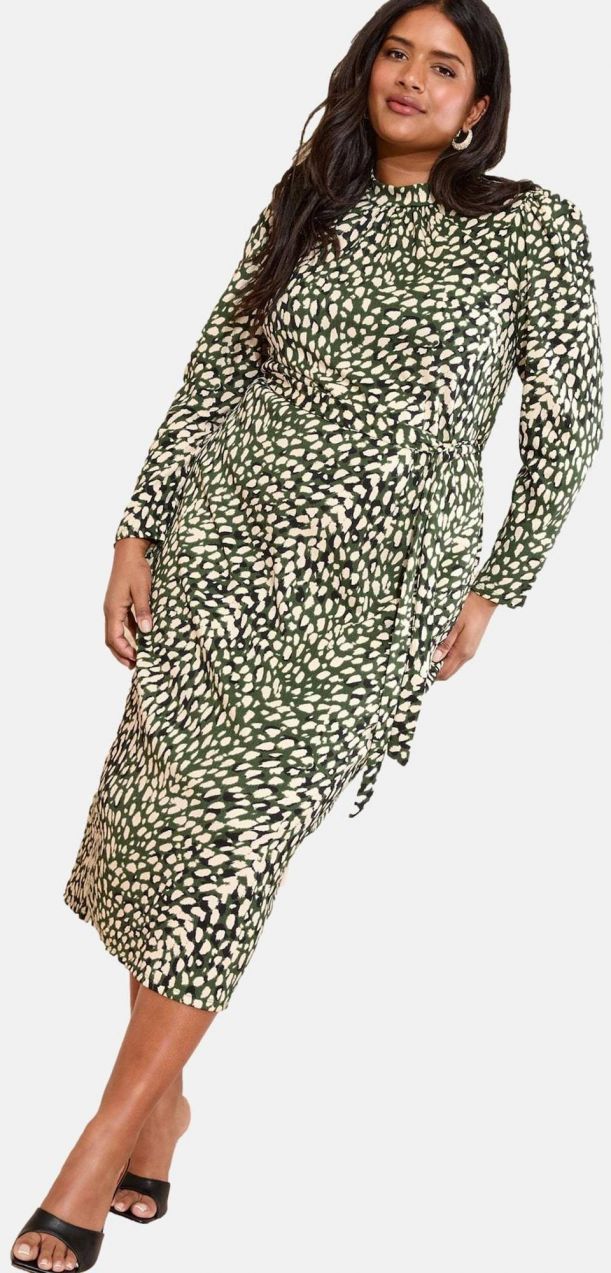 Friends Like These Šaty  zelená / čierna / biela