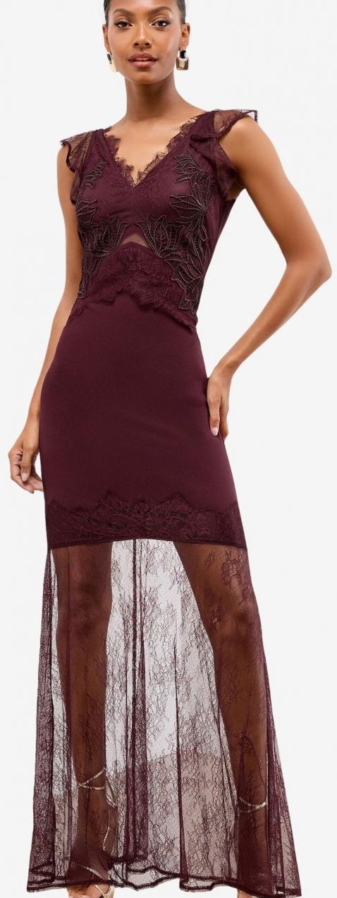 Lipsy Večerné šaty  burgundská