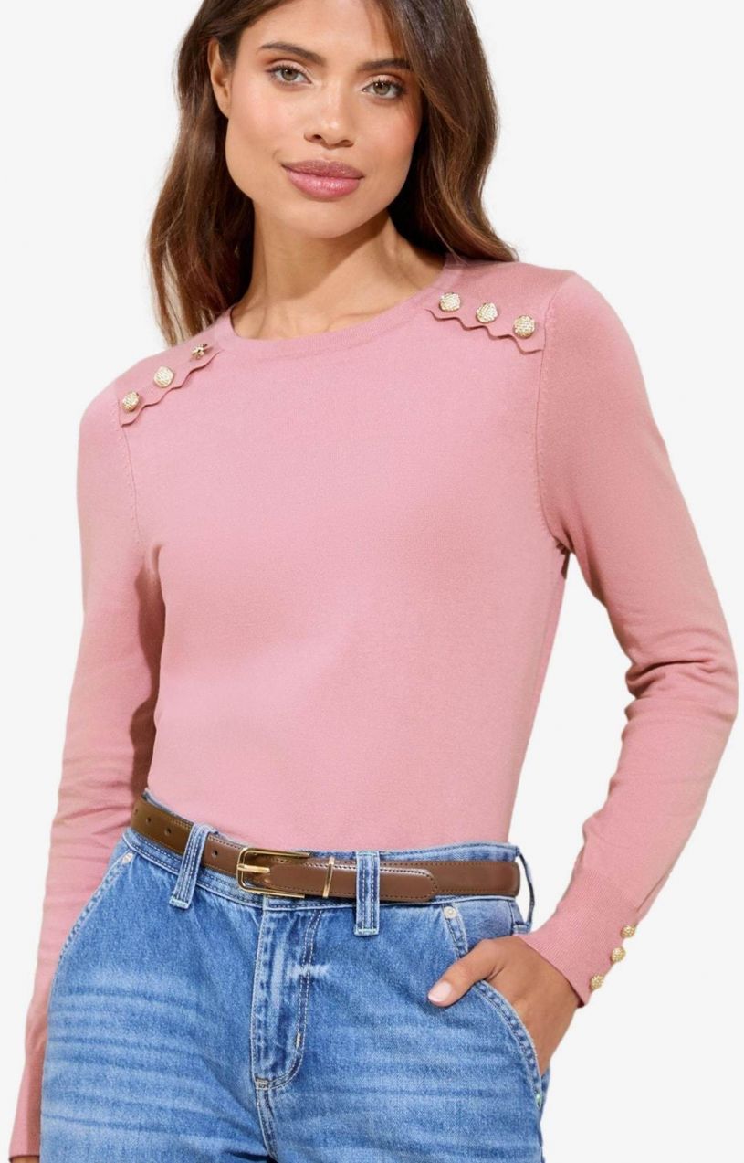 Lipsy Sveter  staroružová