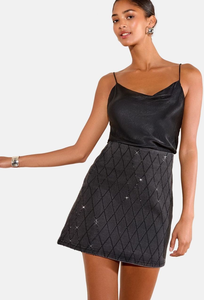 Friends Like These Sukňa  čierny denim