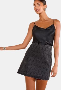 Friends Like These Sukňa  čierny denim