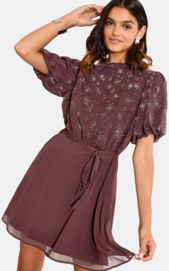 Friends Like These Šaty  farba lesného ovocia / biela