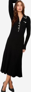 Lipsy Šaty  čierna / biela