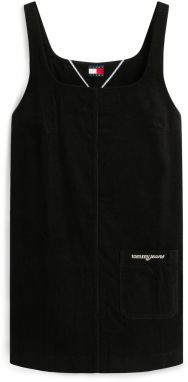 Tommy Jeans Šaty  čierna / biela