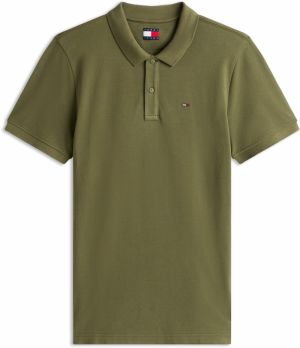 Tommy Jeans Tričko  olivová