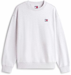 Tommy Jeans Mikina  námornícka modrá / sivá melírovaná / červená / biela