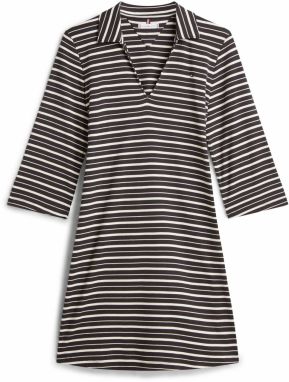 TOMMY HILFIGER Šaty 'MODERN CODY'  čierna / biela