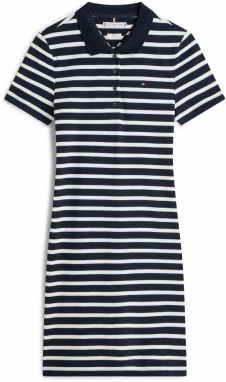 TOMMY HILFIGER Šaty  námornícka modrá / biela