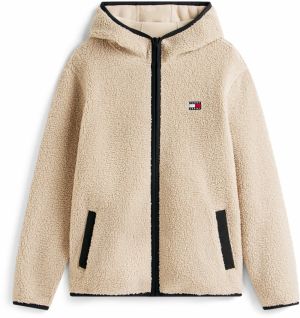 Tommy Jeans Flisová bunda  béžová