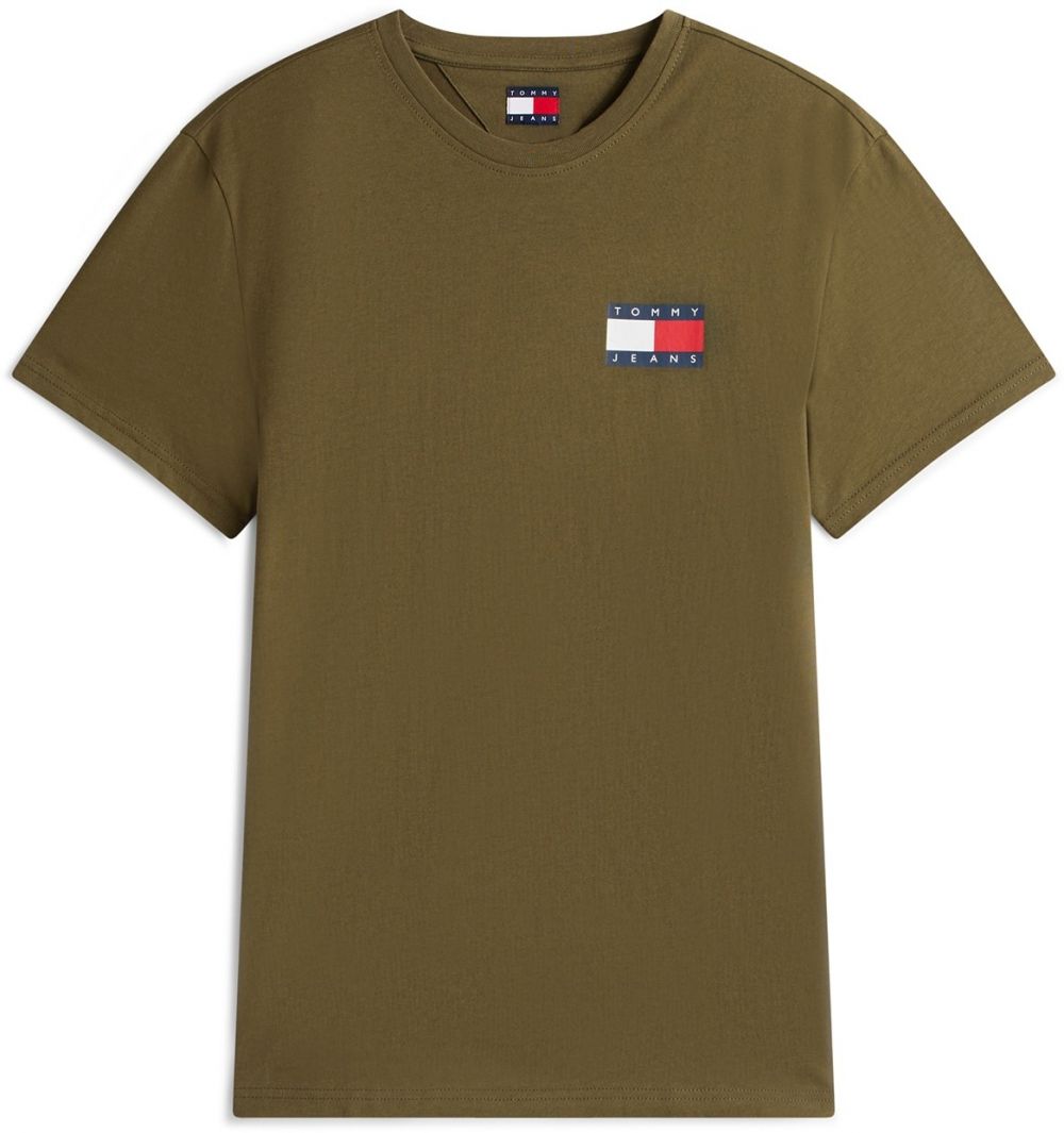 Tommy Jeans Tričko 'ESSENTIAL'  modrá / kaki / červená / biela