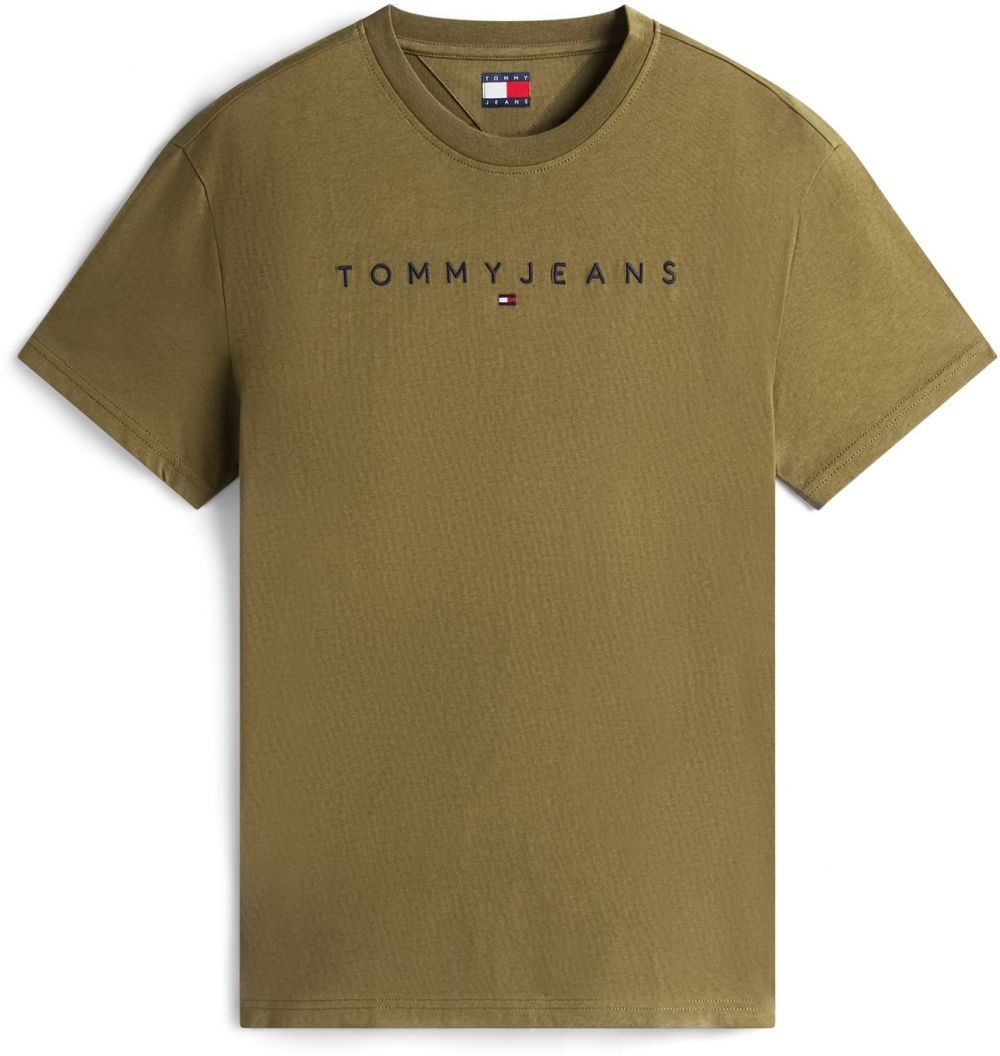 Tommy Jeans Tričko  námornícka modrá / olivová