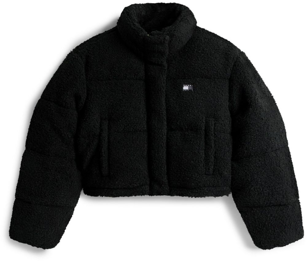 Tommy Jeans Prechodná bunda  čierna