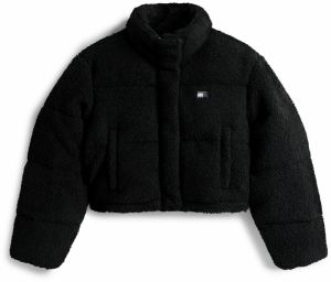 Tommy Jeans Prechodná bunda  čierna