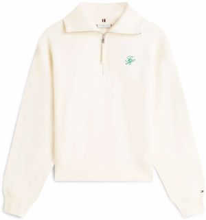 TOMMY HILFIGER Mikina  svetlobéžová / zelená