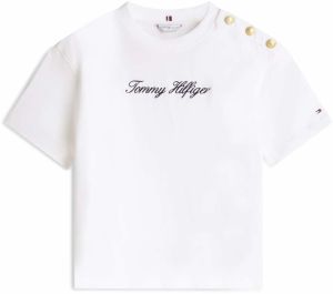 TOMMY HILFIGER Tričko  čierna / biela