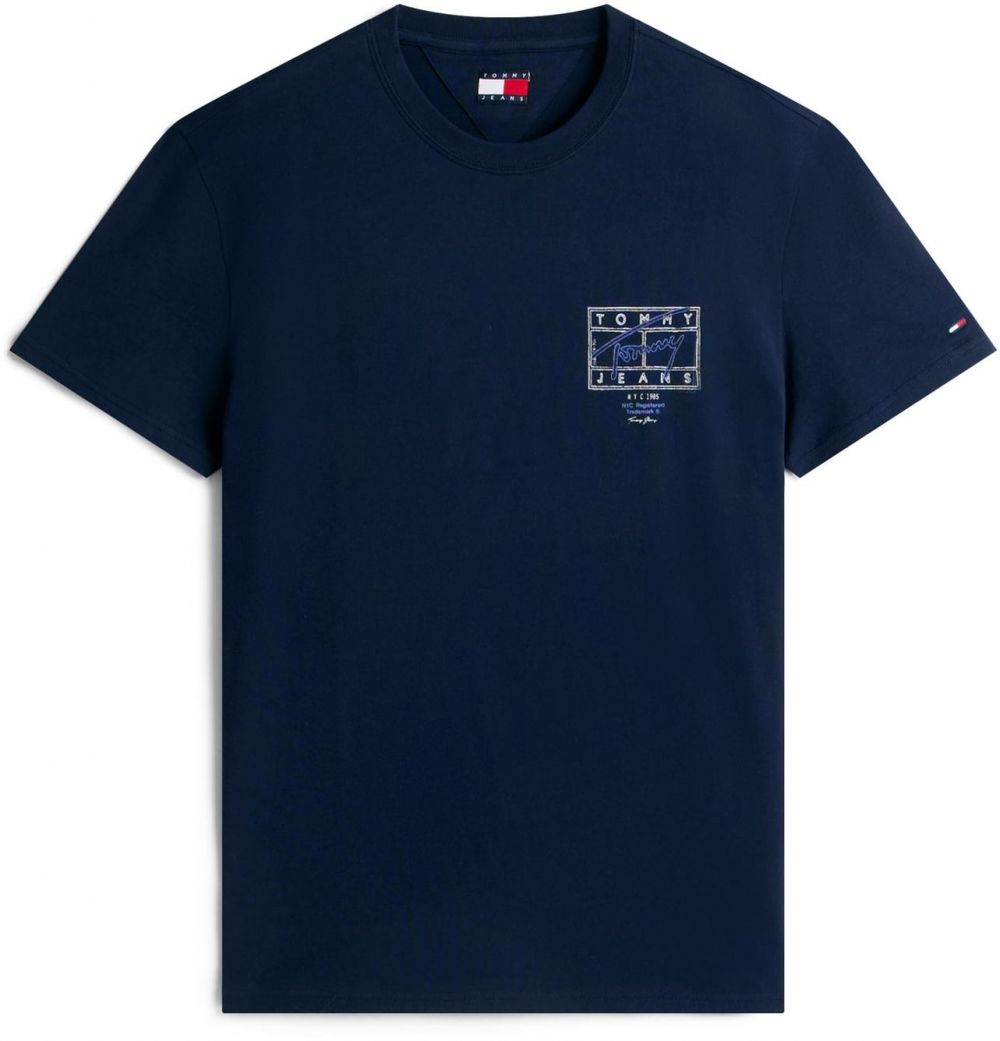 Tommy Jeans Tričko  námornícka modrá