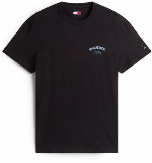 Tommy Jeans Tričko  svetlomodrá / mätová / tmavočervená / čierna