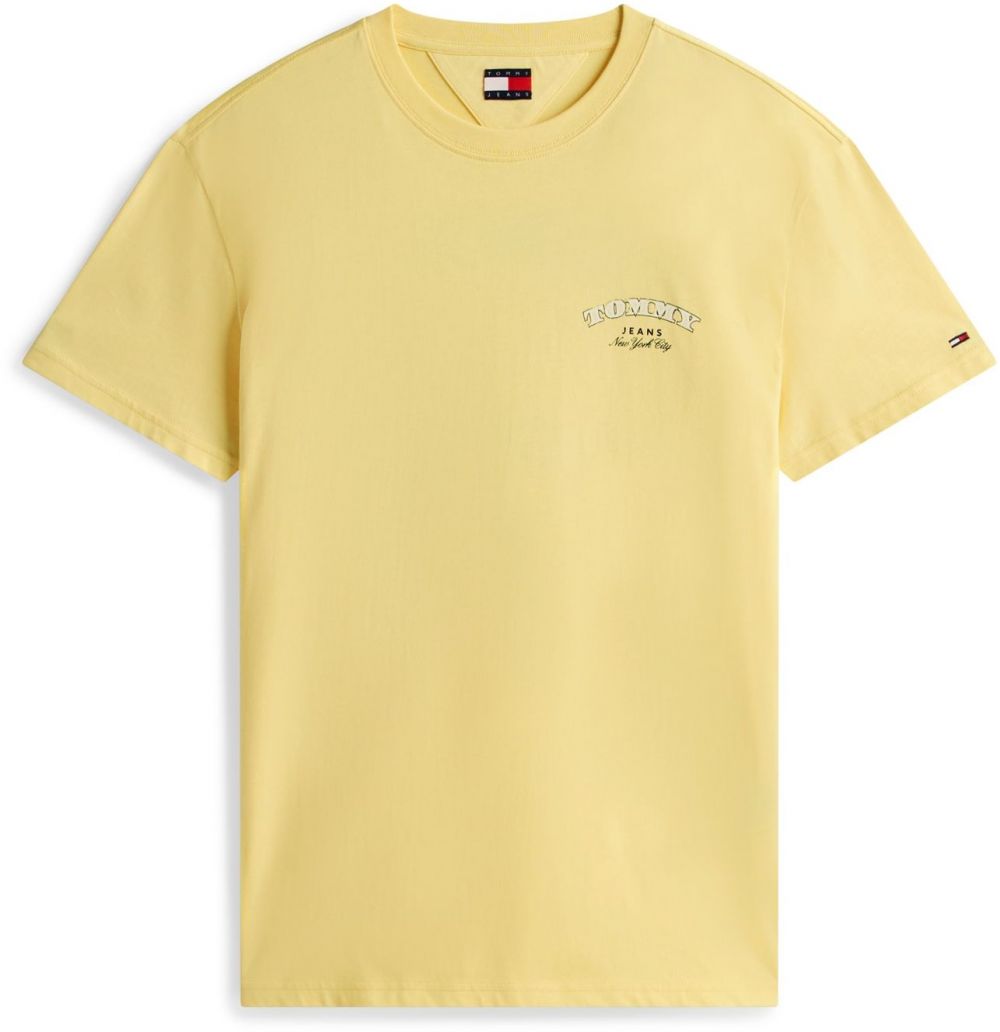 Tommy Jeans Tričko  svetlomodrá / žltá / čierna / biela