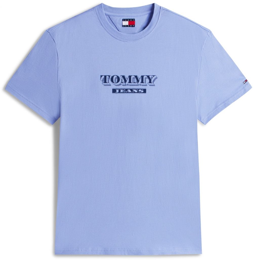 Tommy Jeans Tričko  námornícka modrá / svetlomodrá / červená / biela