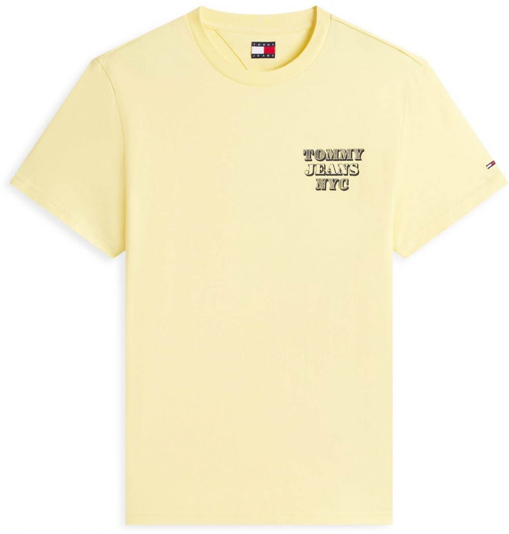 Tommy Jeans Tričko  žltá / čierna