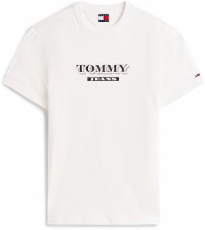 Tommy Jeans Tričko  čierna / biela