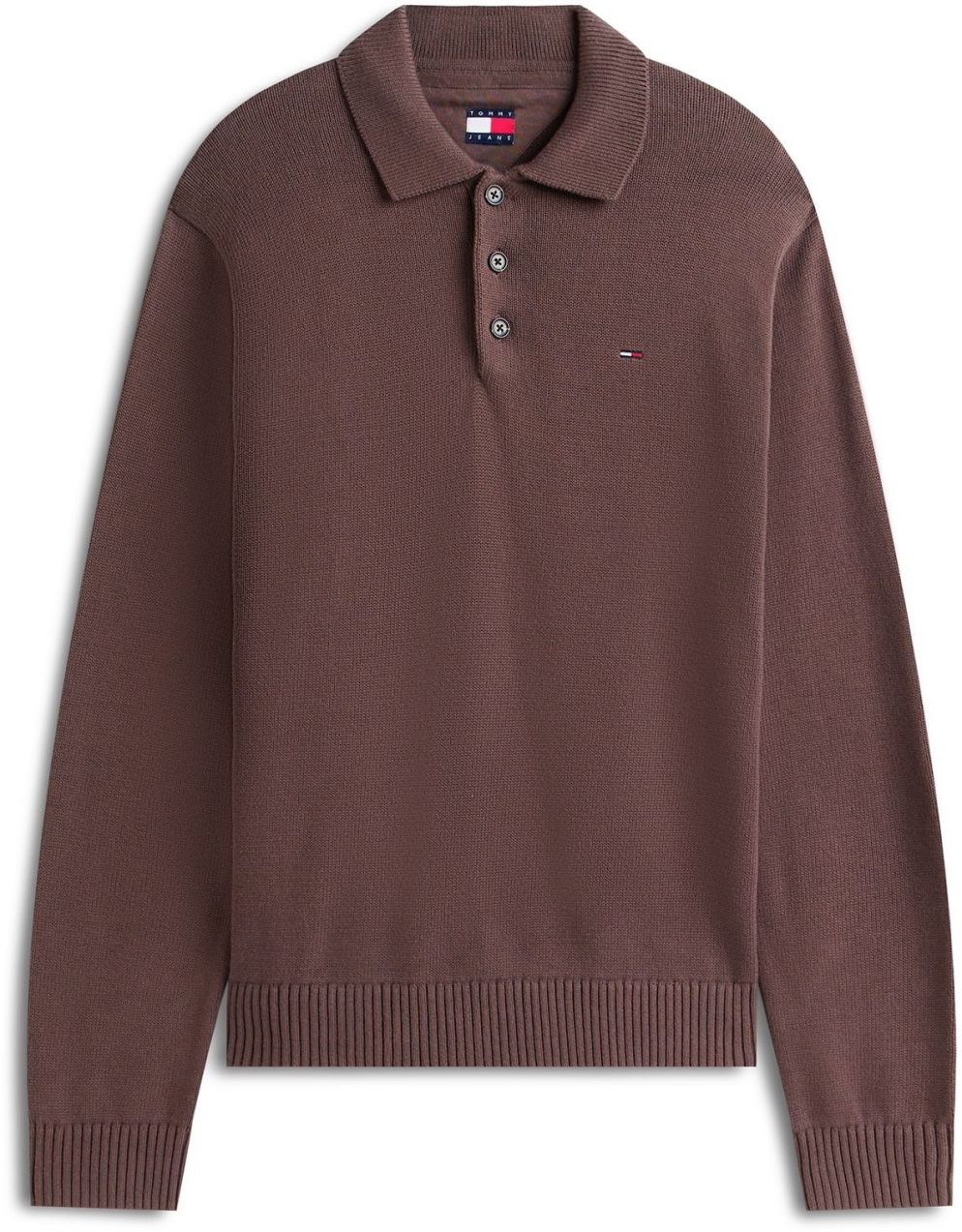 Tommy Jeans Sveter 'ESSENTIAL'  hnedá