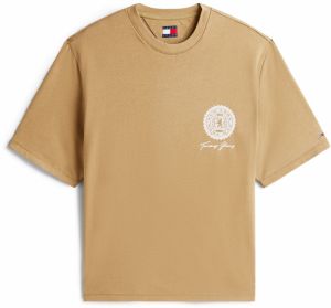 Tommy Jeans Tričko '90S'  béžová / biela
