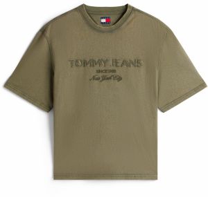 Tommy Jeans Tričko '90S NEW CLASSICS'  olivová