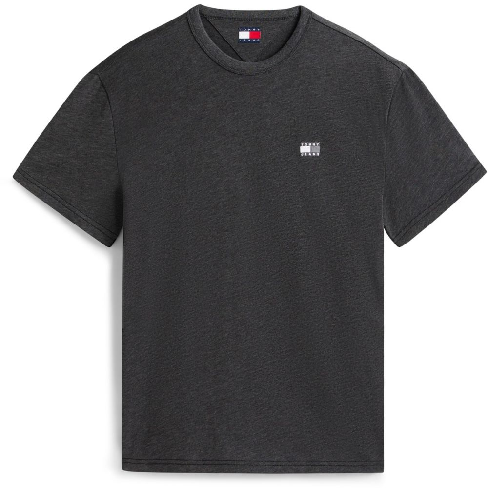 Tommy Jeans Tričko  sivá / čierna / biela