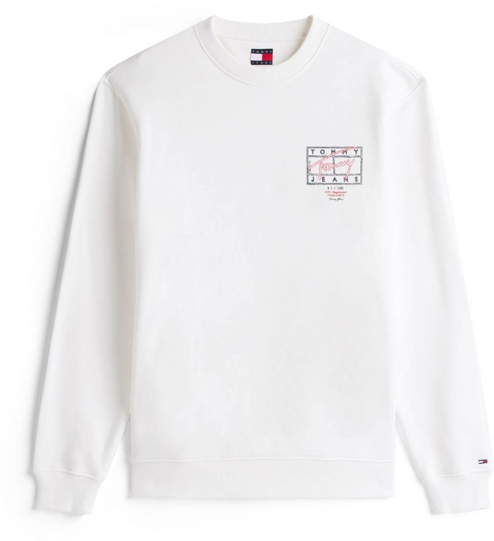 Tommy Jeans Mikina  námornícka modrá / červená / biela