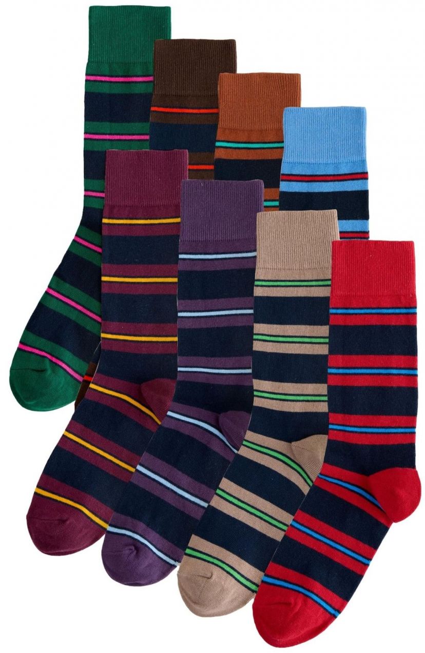 Next Ponožky  tmavobéžová / modrá / hnedá / zelená / červená