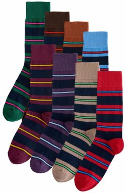 Next Ponožky  tmavobéžová / modrá / hnedá / zelená / červená