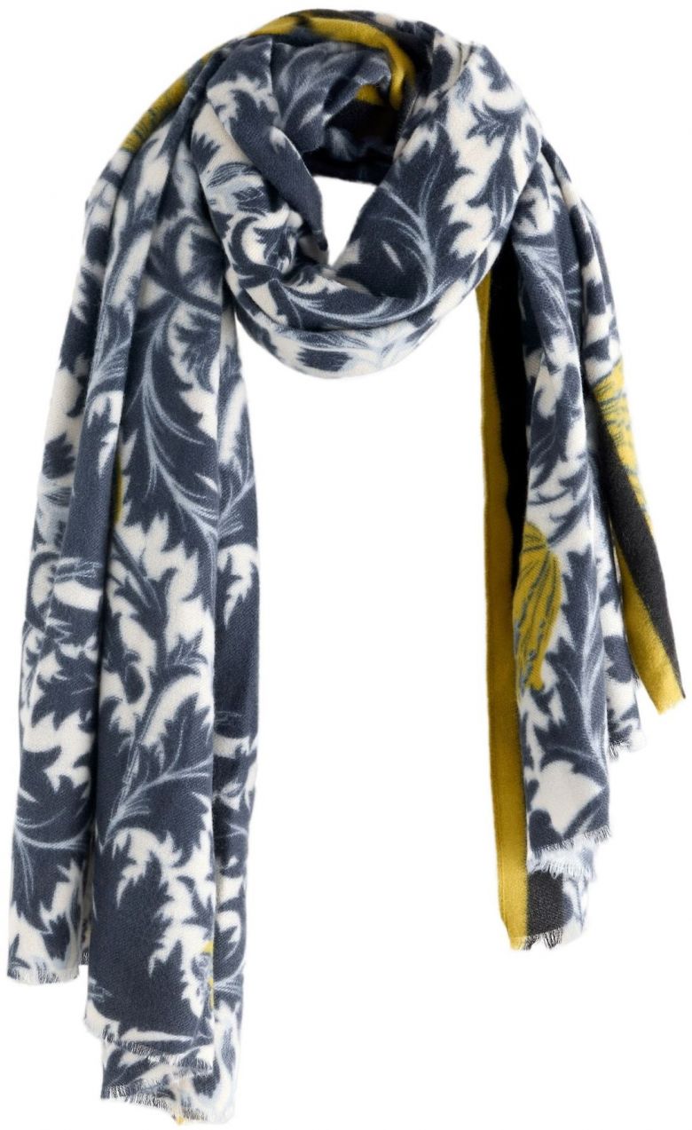 Next Šál  námornícka modrá / tmavožltá / prírodná biela