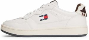 Tommy Jeans Nízke tenisky 'ARCHIVE'  námornícka modrá / čokoládová / červená / biela