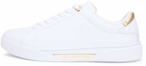 TOMMY HILFIGER Nízke tenisky 'ESSENTIAL'  zlatá / biela