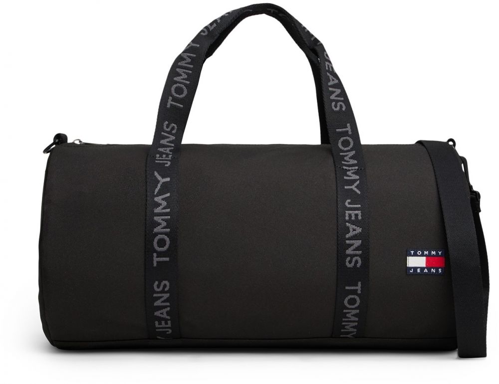 Tommy Jeans Cestovná taška 'ESS'  tmavosivá / čierna