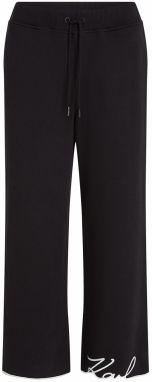 Karl Lagerfeld Nohavice  čierna / biela