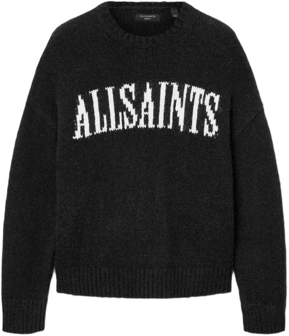 AllSaints Sveter 'STOKES'  čierna / biela