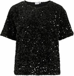 VILA Tričko 'VIFAITH'  čierna