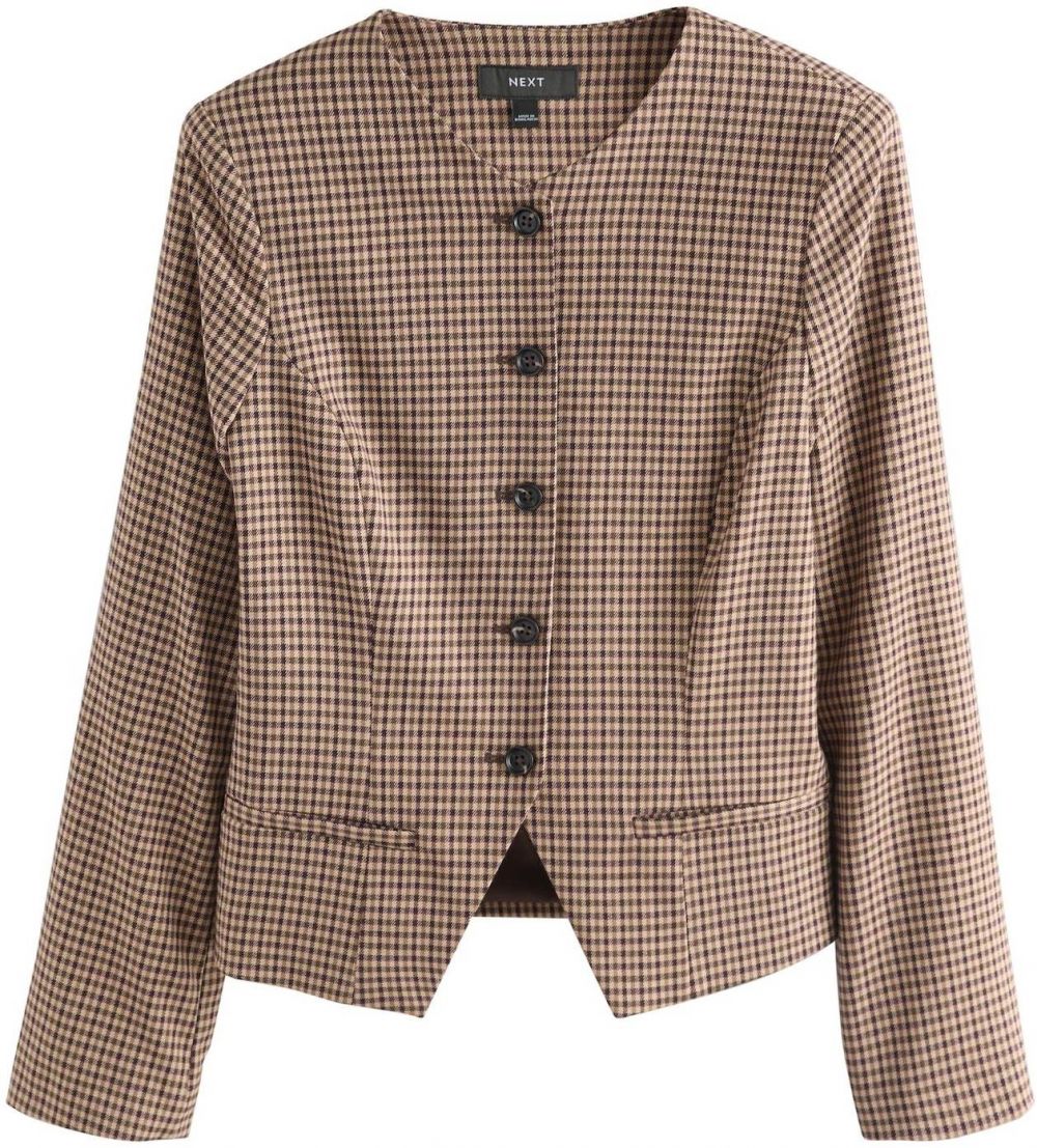 Next Blejzer  hnedá / kapučíno / tmavohnedá / cyklaménová