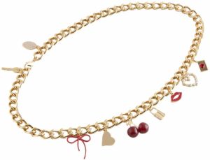 Next Opasky  zlatá / červená / tmavočervená / perlovo biela