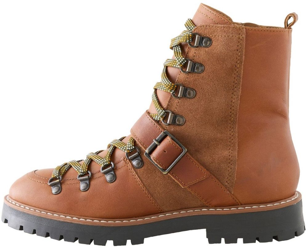 Next Šnurovacie členkové čižmy 'Forever Comfort'  okrová