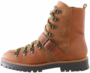 Next Šnurovacie členkové čižmy 'Forever Comfort'  okrová