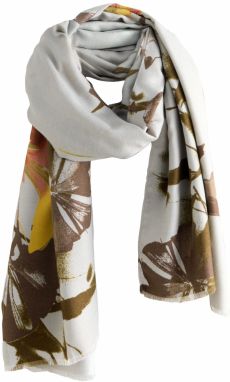 Next Šál  brokátová / medová / svetlosivá / koralová