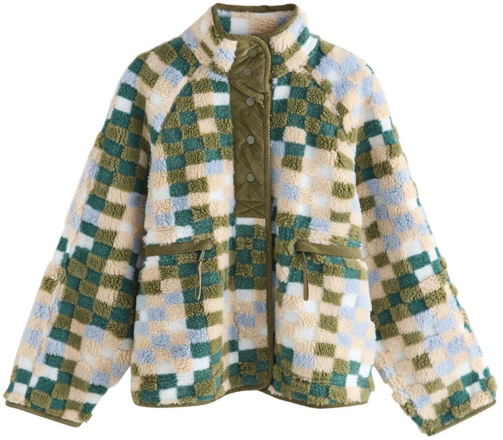 Next Prechodná bunda  béžová / svetlomodrá / olivová / tmavozelená